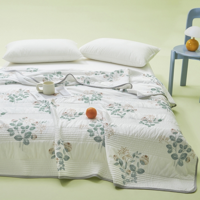 91家纺网 家纺一手货源 找家纺 LIFE.丽芙 2024年新品韩式风凉感丝夏被-跑量 仲夏