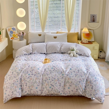 91家纺网 家纺一手货源 找家纺 宝齐莱家纺 2024新款13372全棉印花系列单品被套 织梦