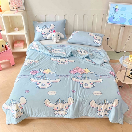 91家纺网 家纺一手货源 找家纺 （总）大彩家居 2024新款A类针织棉三丽鸥大豆夏被