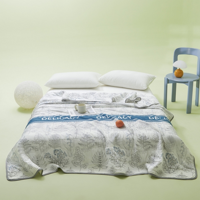 91家纺网 家纺一手货源 找家纺 LIFE.丽芙 2024年新品韩式风凉感丝夏被-跑量 格罗