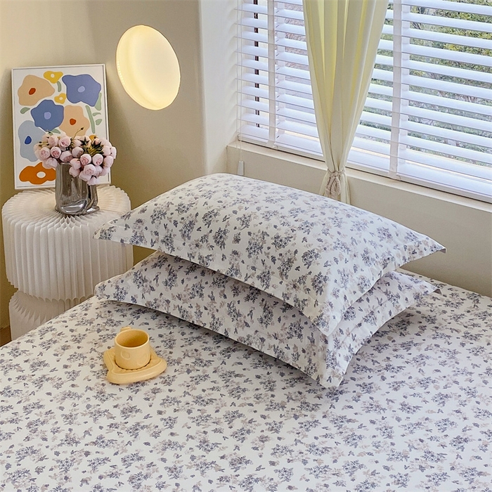 91家纺网 家纺一手货源 找家纺 宝齐莱家纺 2024新款13372全棉印花系列单品枕套 春风里