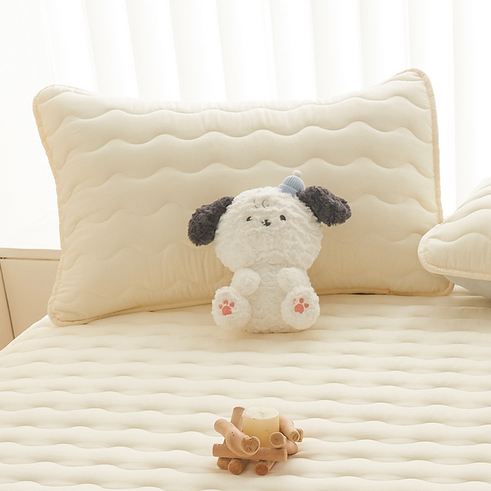 91家纺网 家纺一手货源 找家纺 LIFE.丽芙 2024新款原棉夹棉枕套-四季款 米色