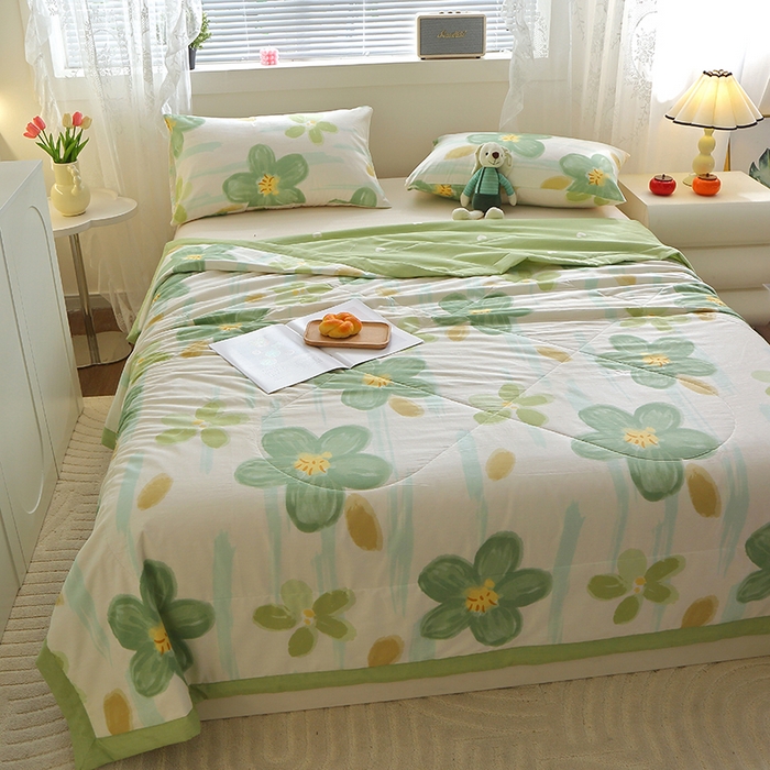 91家纺网 家纺一手货源 找家纺 （总）金柚子2024新款全棉印花夏凉被