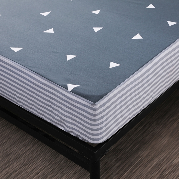 91家纺网 家纺一手货源 找家纺 床笠人家 2025新款全棉印花防水床笠防水隔尿透气-印花防水床笠 首尔之约