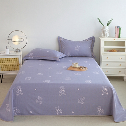 91家纺网 家纺一手货源 找家纺 （总）金泰莱 2025新款原棉全棉老粗布凉席三件套全棉床单纯棉床单软凉席