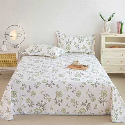 91家纺网 家纺一手货源 找家纺 （总）金泰莱 2025新款原棉全棉老粗布凉席三件套全棉床单纯棉床单软凉席