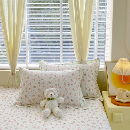 91家纺网 家纺一手货源 找家纺 （总）宝齐莱家纺 2024新款13372全棉印花系列单品枕套