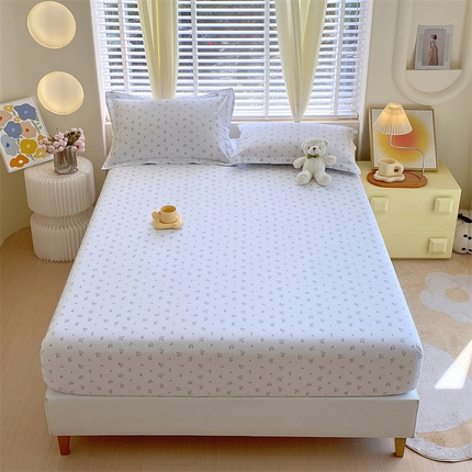 91家纺网 家纺一手货源 找家纺 宝齐莱家纺 2024新款13372全棉印花系列单品床笠 可欣