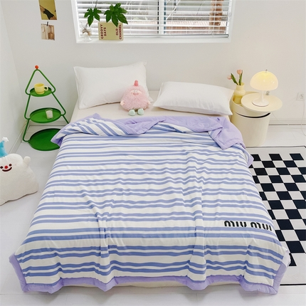 91家纺网 家纺一手货源 找家纺 北极情2024新款云锦棉大豆被夏被空调被夏凉被被子被芯 苏夏