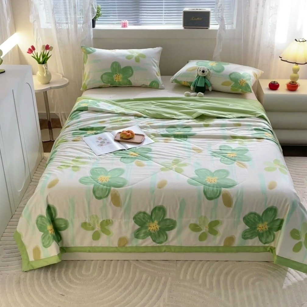 91家纺网 家纺一手货源 找家纺 （总）金柚子2024新款全棉印花夏凉被