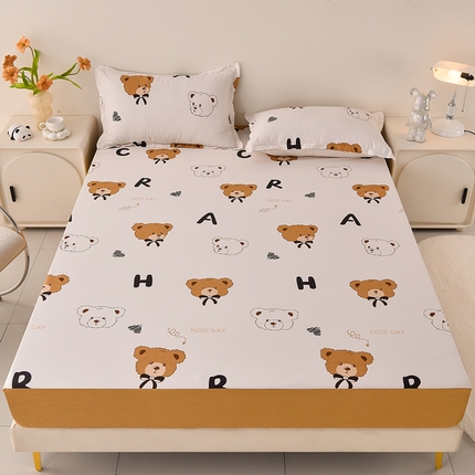 91家纺网 家纺一手货源 找家纺 （总）床笠人家 2025新款全棉印花防水床笠防水隔尿透气-印花防水床笠