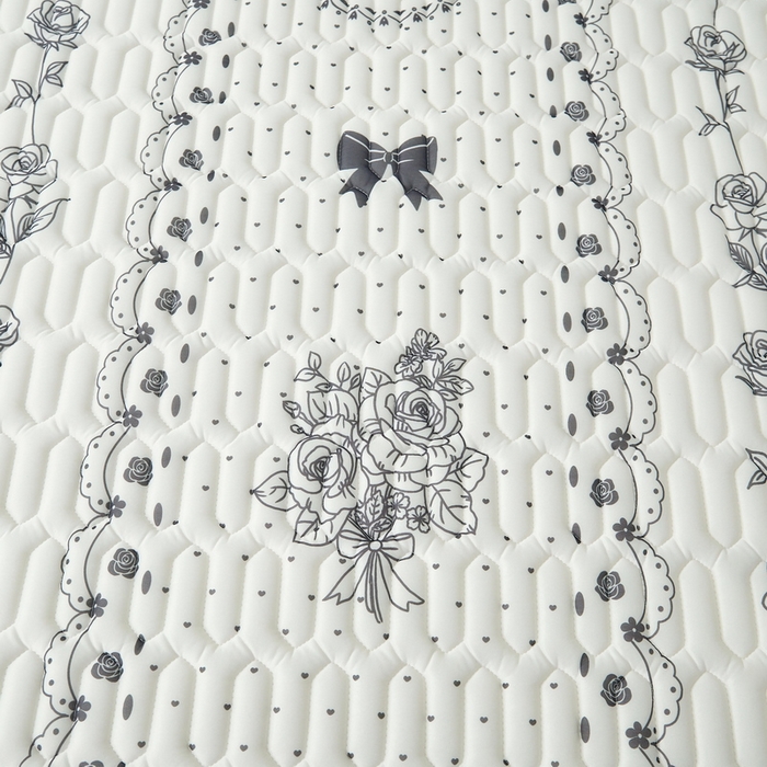 91家纺网 家纺一手货源 找家纺 LIFE.丽芙 2024年新品0.4乳胶凉席加厚床笠款三件套图片一 浪漫庄园-黑