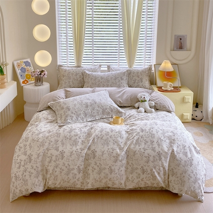 91家纺网 家纺一手货源 找家纺 （总）宝齐莱家纺 宝齐莱家纺 2024新款13372全棉印花系列四件套