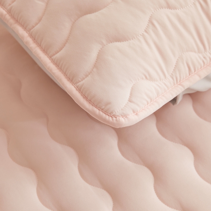 91家纺网 家纺一手货源 找家纺 LIFE.丽芙 2024新款原棉夹棉枕套-四季款 玉色