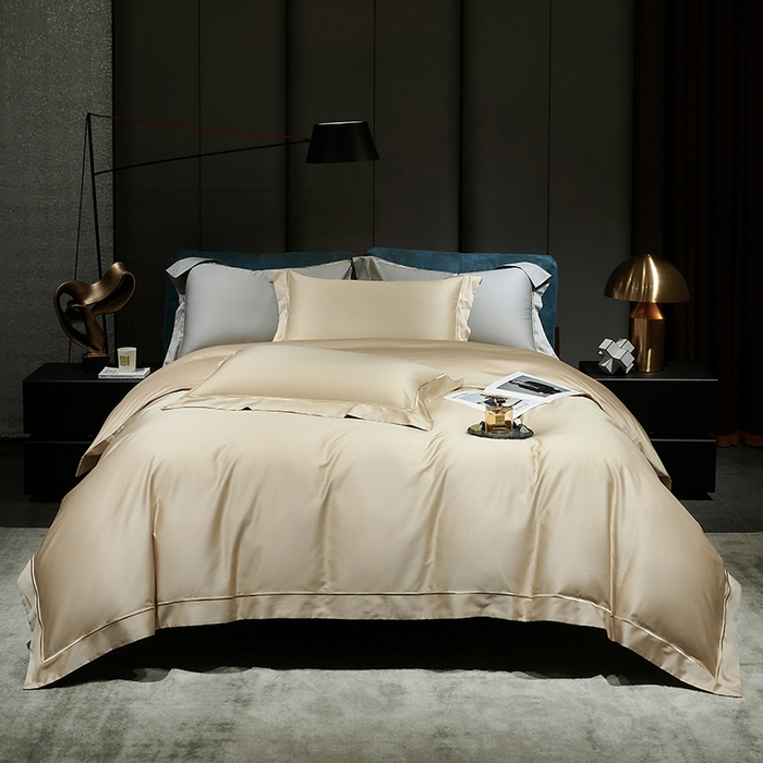 91家纺网 家纺一手货源 找家纺 榻尚家居 2024新款亲肤舒适海岛棉四件套--魅 魅-香槟