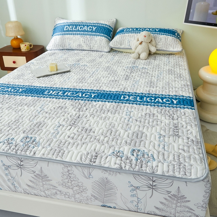 91家纺网 家纺一手货源 找家纺 LIFE.丽芙 2024年新品0.4乳胶凉席加厚床笠款三件套图片一 格罗