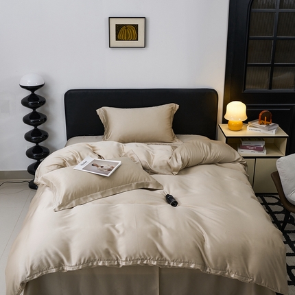 91家纺网 家纺一手货源 找家纺 （总）顾家家居  2025新款纯色兰精天丝四件套