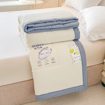 91家纺网 家纺一手货源 找家纺 （总）好欣怡 2024新款云朵泡泡棉夏被直播热款