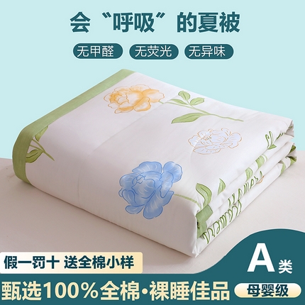 91家纺网 家纺一手货源 找家纺 （总）金柚子2024新款全棉印花夏凉被