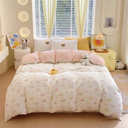 91家纺网 家纺一手货源 找家纺 （总）宝齐莱家纺 2024新款13372全棉印花系列单品被套