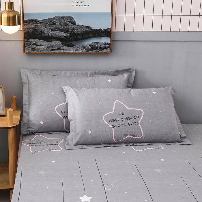 91家纺网 家纺一手货源 找家纺 床笠人家 2025新款全棉印花防水床笠防水隔尿透气-印花防水床笠 浪漫星空