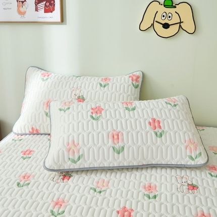 91家纺网 家纺一手货源 找家纺 （总）LIFE.丽芙 2024新款凉感丝乳胶枕套印花款图片一