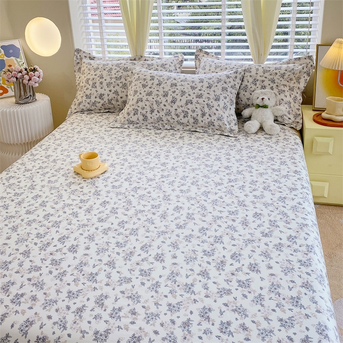 91家纺网 家纺一手货源 找家纺 宝齐莱家纺 2024新款13372全棉印花四件套单品系列-床单 春风里