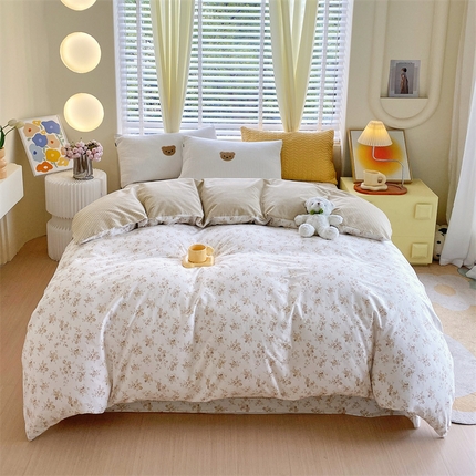 91家纺网 家纺一手货源 找家纺 （总）宝齐莱家纺 2024新款13372全棉印花系列单品被套