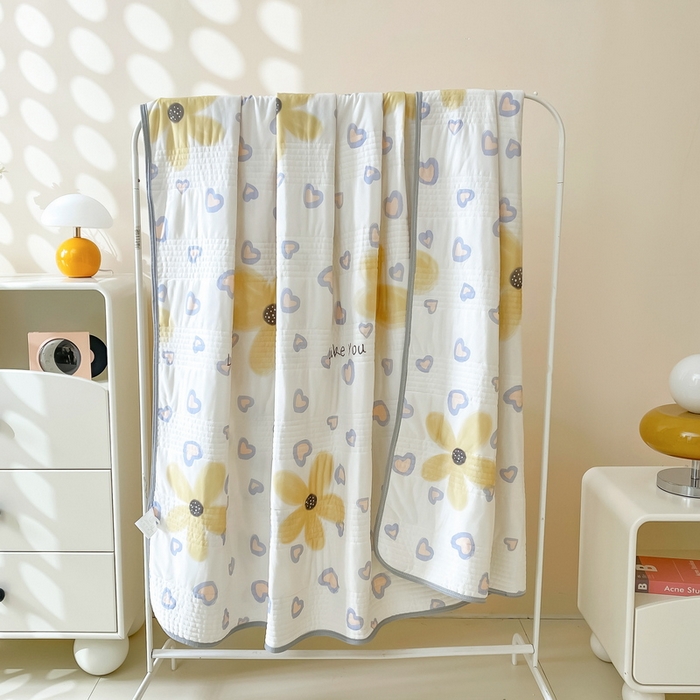 91家纺网 家纺一手货源 找家纺 LIFE.丽芙 2024年0.4乳胶凉席加厚条席款三件套＋凉感丝夏被可组合四件套图片二 寐色