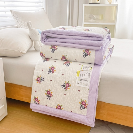 91家纺网 家纺一手货源 找家纺 （总）好欣怡 2024新款云朵泡泡棉夏被直播热款