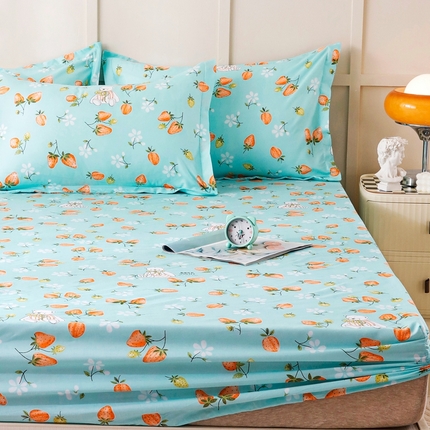 91家纺网 家纺一手货源 找家纺 （总）莉雅居 2025新款洛卡棉印花床笠