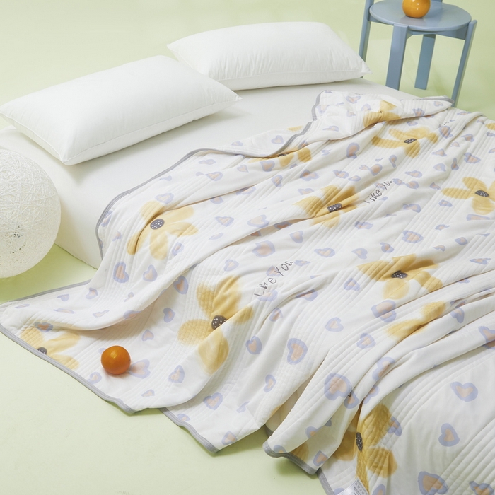 91家纺网 家纺一手货源 找家纺 LIFE.丽芙 2024年新品韩式风凉感丝夏被-跑量 寐色