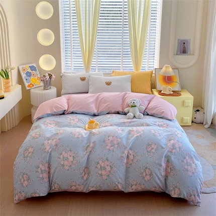 91家纺网 家纺一手货源 找家纺 （总）宝齐莱家纺 2024新款13372全棉印花系列单品被套