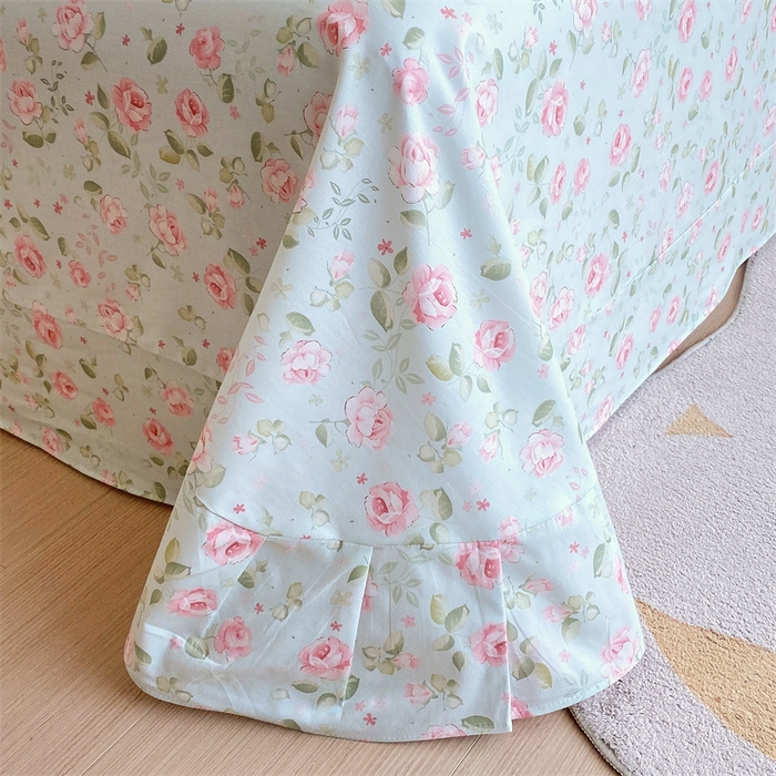 91家纺网 家纺一手货源 找家纺 宝齐莱家纺 2024新款13372全棉印花四件套单品系列-床单 芬芳