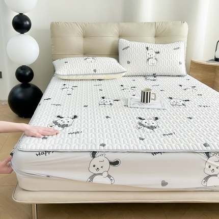 91家纺网 家纺一手货源 找家纺 （总）LIFE.丽芙 2024年新品0.4乳胶凉席加厚床笠款三件套图片二