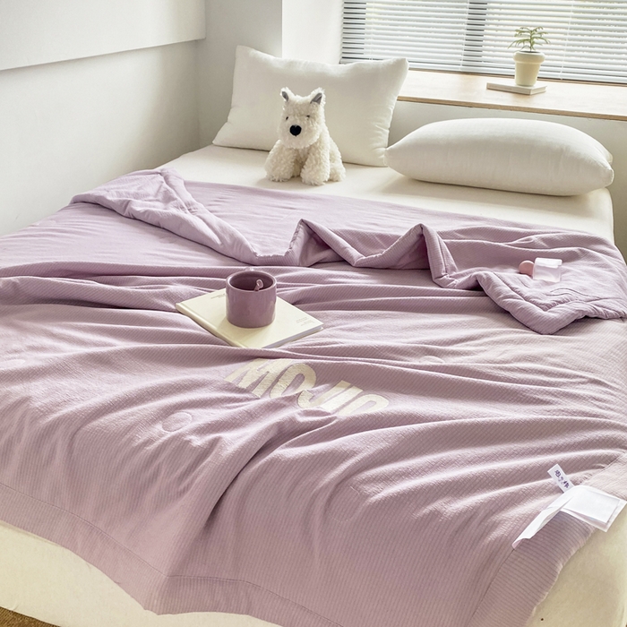 91家纺网 家纺一手货源 找家纺 （总）梦恬佳  2024新款泡泡纱羽丝棉夏被