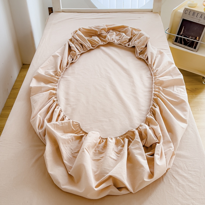 91家纺网 家纺一手货源 找家纺 久典家居 2024新款A类全棉学生款三件套 昭华咖