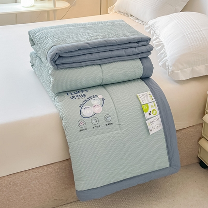 91家纺网 家纺一手货源 找家纺 （总）好欣怡 2024新款云朵泡泡棉夏被直播热款