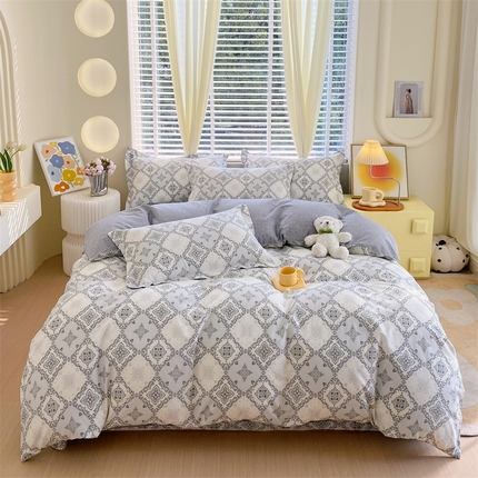 91家纺网 家纺一手货源 找家纺 （总）宝齐莱家纺 宝齐莱家纺 2024新款13372全棉印花系列四件套