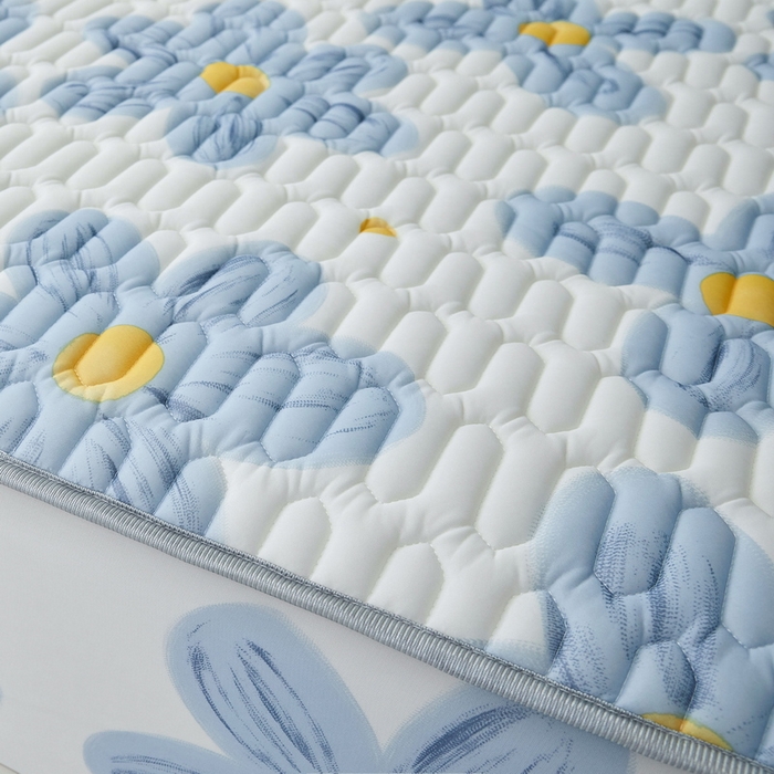 91家纺网 家纺一手货源 找家纺 LIFE.丽芙 2024年新品0.4乳胶凉席加厚床笠款三件套图片一 向阳花