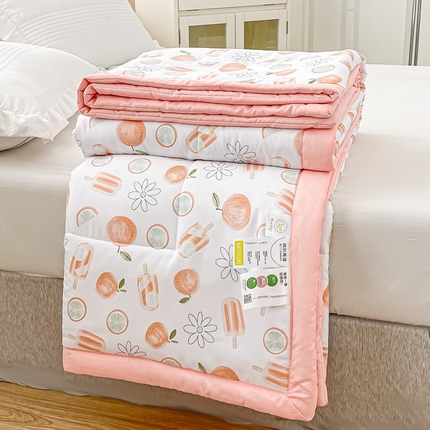 91家纺网 家纺一手货源 找家纺 （总）好欣怡 新款母婴级糯糯棉印花夏被被子被芯