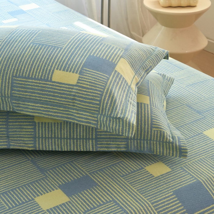 91家纺网 家纺一手货源 找家纺 金纱玉纺家纺 2024新款加厚AB版四件套奥莱-兰