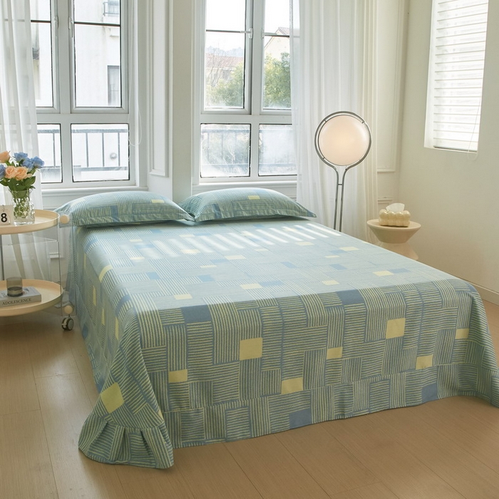 91家纺网 家纺一手货源 找家纺 金纱玉纺家纺 2024新款加厚AB版四件套奥莱-兰