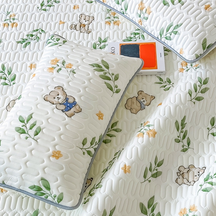 91家纺网 家纺一手货源 找家纺 （总）LIFE.丽芙 2024新款凉感丝乳胶枕套印花款图片二