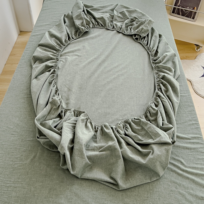 91家纺网 家纺一手货源 找家纺 久典家居 2024新款A类全棉学生款三件套 都市风尚绿