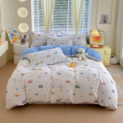 91家纺网 家纺一手货源 找家纺 （总）宝齐莱家纺 宝齐莱家纺 2024新款13372全棉印花系列四件套