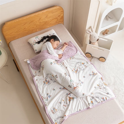 91家纺网 家纺一手货源 找家纺 （总）艾佳宝贝 2024春夏豆豆针织儿童多功能安抚被宝宝拍拍被