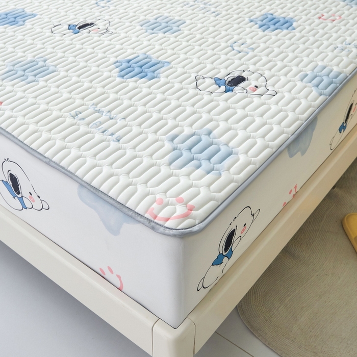 91家纺网 家纺一手货源 找家纺 LIFE.丽芙 2024年新品0.4乳胶凉席加厚床笠款三件套图片一 帕恰狗