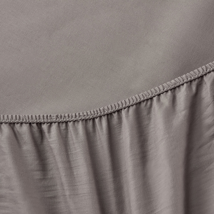 91家纺网 家纺一手货源 找家纺 床笠人家 2025新款全棉纯色防水床笠防水隔尿透气-纯色防水床笠 灰色
