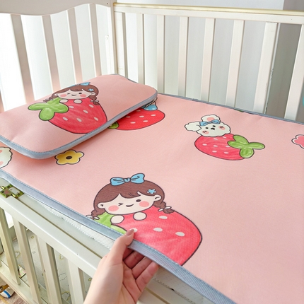 91家纺网 家纺一手货源 找家纺 （总）富馨莱 2024新款幼儿园冰滕丝凉席A类儿童软席